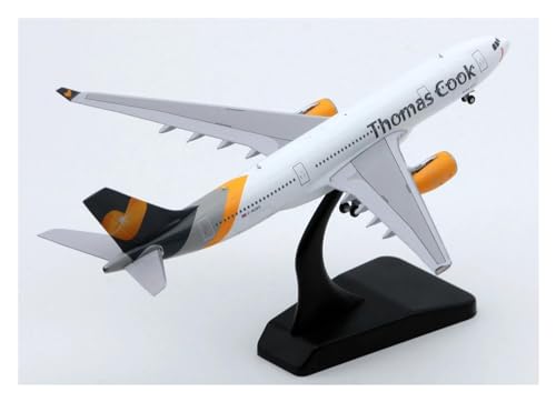 PENGJ Ferngesteuertes Flugzeug LH4159 JC Wings 1:400 Thomas Cook Airlines Airbus A330-200 Druckgussflugzeug Jet Modell G-MDBD von PENGJ