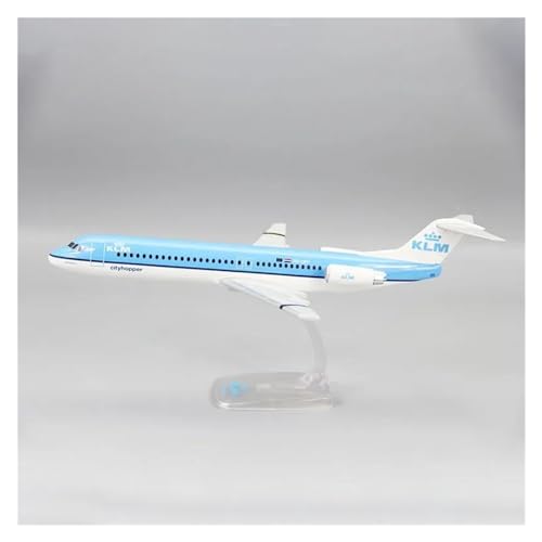 PENGJ Ferngesteuertes Flugzeug Maßstab 1:100 KLM Fokker FK-100 FK100 Airlines ABS Kunststoff Flugzeug Modell Spielzeug Flugzeug Flugzeug Modell Spielzeug von PENGJ