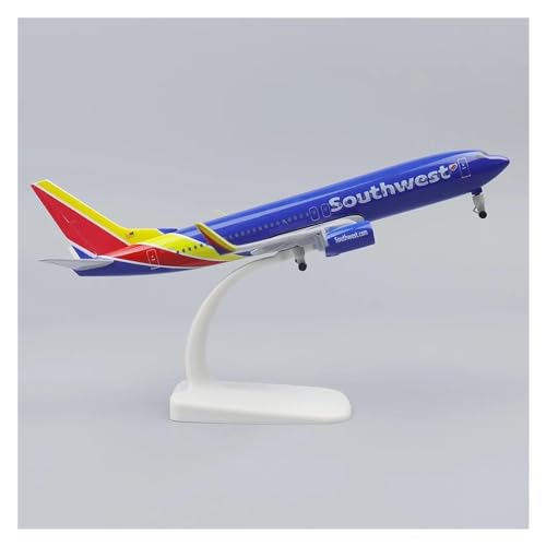 PENGJ Ferngesteuertes Flugzeug Metallflugzeugmodell 20 cm 1:400 Happy Air B737 Mit Fahrwerk Spielzeug Sammlerstücke Geburtstagsgeschenke(B) von PENGJ