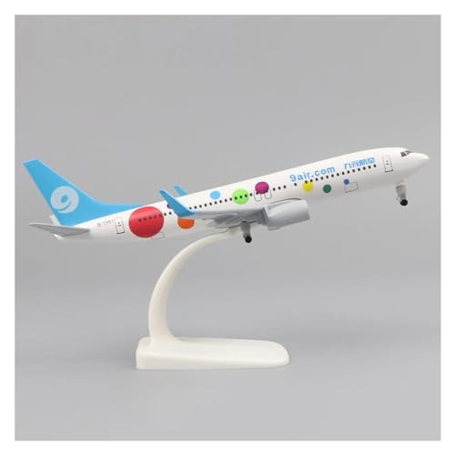 PENGJ Ferngesteuertes Flugzeug Metallflugzeugmodell 20 cm 1:400 Happy Air B737 Mit Fahrwerk Spielzeug Sammlerstücke Geburtstagsgeschenke(F) von PENGJ