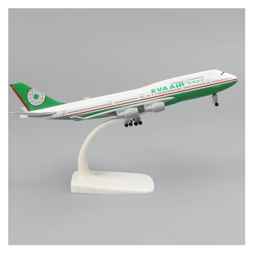 PENGJ Ferngesteuertes Flugzeug Metallflugzeugmodell 20cm1:400 Originalmodell B747 Metallmaterial Mit Fahrwerk Ornament Spielzeug(Evergreen) von PENGJ