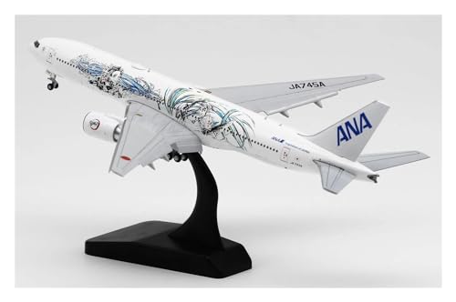 PENGJ Ferngesteuertes Flugzeug SA4015A - Wings 1:400 ANA Boeing B777-200(ER) Druckguss-Flugzeugjet-Modell JA745A Mit Klappen Nach Unten von PENGJ