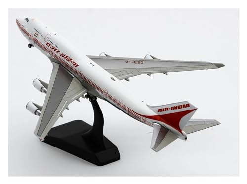 PENGJ Ferngesteuertes Flugzeug XX40033 - Wings 1:400 Air India Poliertes Boeing B747-400 Druckguss-Flugzeugmodell VT-ESO Mit Ständer von PENGJ