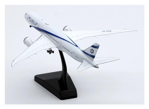 PENGJ Ferngesteuertes Flugzeug XX4259 - Wings 1:400 EL AL Airlines „Dreamliner“ Boeing B787-8 Druckguss-Flugzeug Jet Modell 4X-ERB von PENGJ