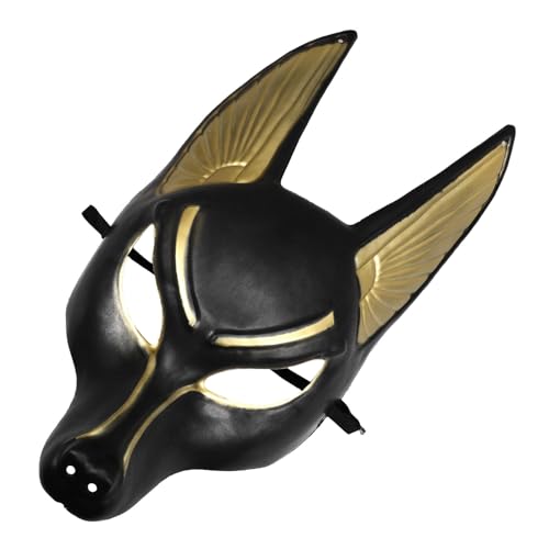 PENGYONBR - Maske for Erwachsene aus Kunststoff, ägyptische Anubis-Cosplay-Maske, Ägypten, der Gott, Kostümzubehör, Maskerade, Halloween, Cosplay, Party, Kostüm, Foto-Requisite/138 von PENGYONBR