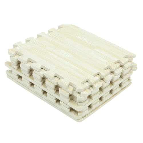 PEPLAYTAL 10 Stück Teiliges Eva Krabbelmatten mit Holzmaserung rutschfeste Schadstofffreie Puzzlematten für Wohnzimmer und Schlafzimmer Waschbare und Langlebige Bodenmatten für PEPLAYTAL 10 Stück Teiliges Eva Krabbelmatten mit Holzmaserung rutschfeste Schadstofffreie Puzzlematten für Wohnzimmer und Schlafzimmer Waschbare und Langlebige Bodenmatten für von PEPLAYTAL