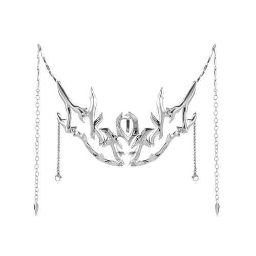 Metallische Halbgesichtsabdeckung, Cosplay-Zubehör, Unisex, Kette, Modeschmuck, Legierung, Textur für Halloween, Party, Reisen, Mode-Accessoire Metallische Halbgesichtsabdeckung, Cosplay-Zubehör, Unisex, Kette, Modeschmuck, Legierung, Textur für Halloween, Party, Reisen, Mode-Accessoire von PEPWE
