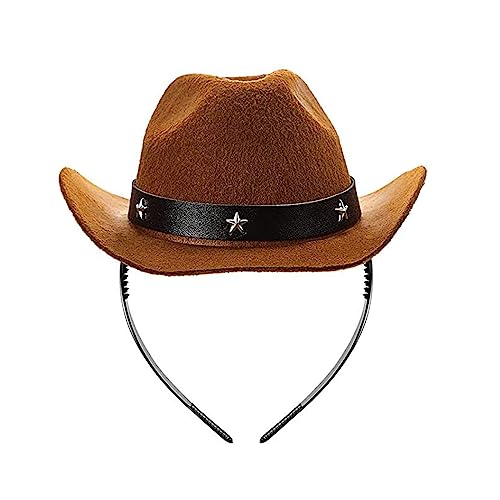 Party-Requisiten, Cowboy-Kappe, Stirnband, Cowgirl-Hut, Haarreif, Haarband für Kinder, Erwachsene, Musikfestival, Kopfschmuck, Party-Stirnbänder Party-Requisiten, Cowboy-Kappe, Stirnband, Cowgirl-Hut, Haarreif, Haarband für Kinder, Erwachsene, Musikfestival, Kopfschmuck, Party-Stirnbänder von PEPWE