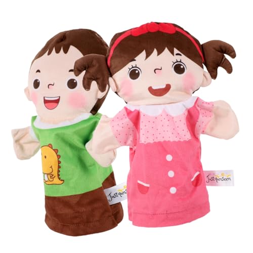 2st Charakter-handpuppe Spielzeugtiere Frosch Plüsch Handpuppe Papa-Puppe Marionette Kleinkindspielzeug Fingerpuppe Handpuppen Für DIY Figur Pp Baumwolle PERSELOSO von PERSELOSO