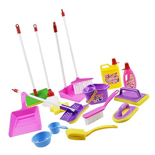 PERSELOSO 1 Satz Reinigungsspielset putzset reinigungsset Kinderputzgeräte Kinderputzset Reinigungsgeräte für Reinigungsgeräte für Spielhäuser Plastik Colorful von PERSELOSO