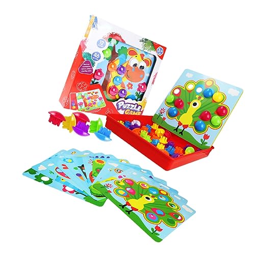 PERSELOSO 1 Set Pilznagel Puzzle Lernspielzeug Kinder Nagel Puzzle Pilznagel von PERSELOSO