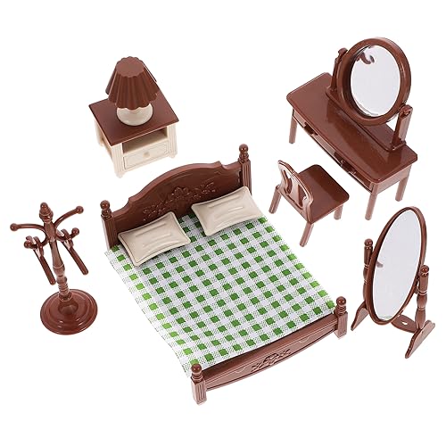 PERSELOSO 1 Set Tiny Puppenhaus Schlafzimmer Möbel Kunststoff Mini Möbel Für Puppe von PERSELOSO