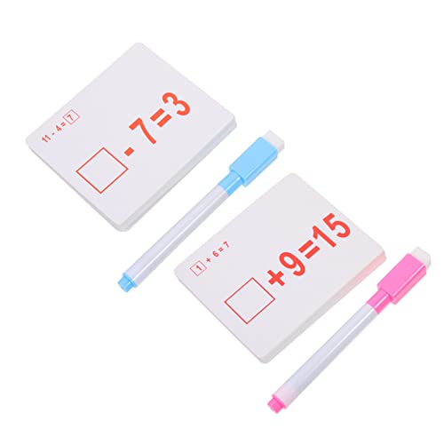 PERSELOSO 2 Sätze Rechenkarten mit Stift Lernspielzeug Mathe Übungskarten Addieren Subtrahieren Abwischbar Lernhilfe Teilig Frühe Bildung Spaß PERSELOSO 2 Sätze Rechenkarten mit Stift Lernspielzeug Mathe Übungskarten Addieren Subtrahieren Abwischbar Lernhilfe Teilig Frühe Bildung Spaß von PERSELOSO
