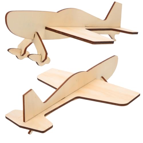 PERSELOSO 2 Stück Teiliges Holzflugzeug Bausatz DIY Puzzle zum Zusammenbauen ohne Kleber Lernspielzeug Hand Auge koordination Geschenkidee für Jungen und Mädchen PERSELOSO 2 Stück Teiliges Holzflugzeug Bausatz DIY Puzzle zum Zusammenbauen ohne Kleber Lernspielzeug Hand Auge koordination Geschenkidee für Jungen und Mädchen von PERSELOSO