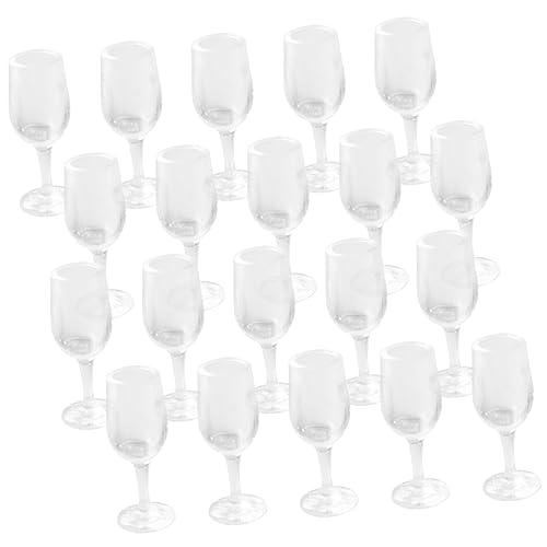 PERSELOSO 20 Stück Mini Weinglas plastikenten plasure Miniatures weintastingset ziernieten Aquarienschmuck dekorativer Miniaturen Kelch Tank Puppenbrille Mini-Hausdekoration Transparent PERSELOSO 20 Stück Mini Weinglas plastikenten plasure Miniatures weintastingset ziernieten Aquarienschmuck dekorativer Miniaturen Kelch Tank Puppenbrille Mini-Hausdekoration Transparent von PERSELOSO