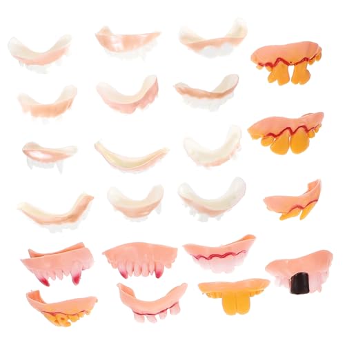 PERSELOSO 22 Stück Teiliges Falsche Zähne Halloween Vampir Gebiss Party Requisiten Cosplay Zubehör für Kostümpartys und Gruselszenen Vielseitig Einsetzbar für Halloween und Motto Events PERSELOSO 22 Stück Teiliges Falsche Zähne Halloween Vampir Gebiss Party Requisiten Cosplay Zubehör für Kostümpartys und Gruselszenen Vielseitig Einsetzbar für Halloween und Motto Events von PERSELOSO