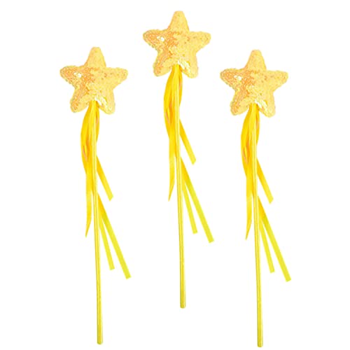 PERSELOSO 3 Stück Teiliges Gelbe Sternförmige Feenstäbe mit Glitzereffekt Dekorative als Fotorequisite und Accessoire für Fantasievolle Rollenspiele PERSELOSO 3 Stück Teiliges Gelbe Sternförmige Feenstäbe mit Glitzereffekt Dekorative als Fotorequisite und Accessoire für Fantasievolle Rollenspiele von PERSELOSO
