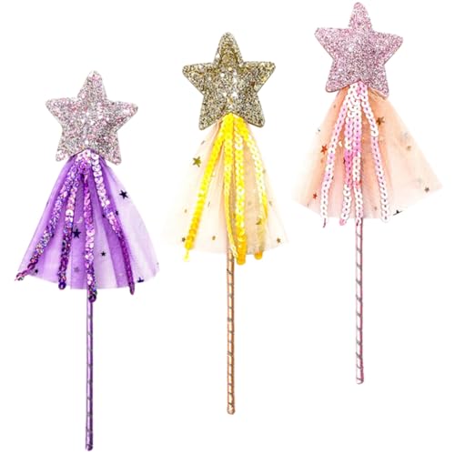 PERSELOSO 3 Stück Teiliges Glitzerstäbe mit Sternform Bunte Glitzer Feenstäbe aus Netzstoff Dekorative Spielzeuge für Mädchen Bühnenauftritte Partys und Fotografie PERSELOSO 3 Stück Teiliges Glitzerstäbe mit Sternform Bunte Glitzer Feenstäbe aus Netzstoff Dekorative Spielzeuge für Mädchen Bühnenauftritte Partys und Fotografie von PERSELOSO
