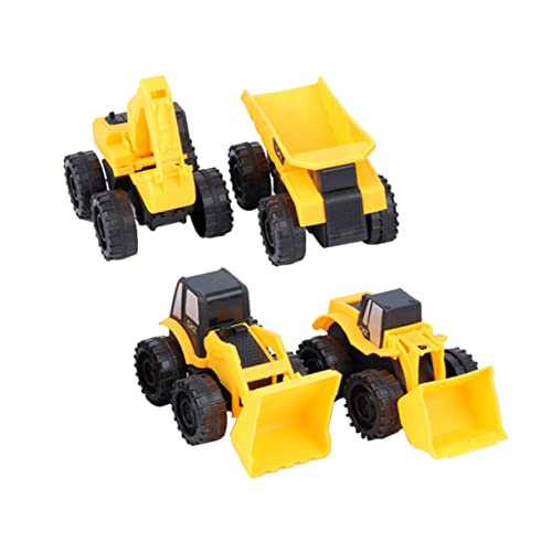 PERSELOSO 4 Stück Modell mädchen Toy for The Teachers puppenwagen Nachhaltiges Boy Toys wohnungsdeko kinderspielzeug für Baufahrzeuge Engineering-LKW- von PERSELOSO