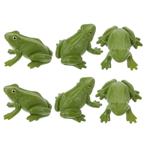 PERSELOSO 6 Stück Teiliges Froschfiguren aus Kunststoff mit Soundfunktion Realistische Miniatur Frosch Modelle als Lernspielzeug für Pädagogische Tierfiguren zur Kognitiven und Deko PERSELOSO 6 Stück Teiliges Froschfiguren aus Kunststoff mit Soundfunktion Realistische Miniatur Frosch Modelle als Lernspielzeug für Pädagogische Tierfiguren zur Kognitiven und Deko von PERSELOSO