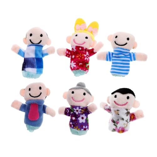 PERSELOSO 6 Stücke Fingerpuppenspielzeug Dinosaurier-fingerspielzeug Klebrige Hände Gefälschte Hand Handpuppe Cartoon-handspielzeug Kreatives Handspielzeug Geschichte Figur Marionette Stoff von PERSELOSO