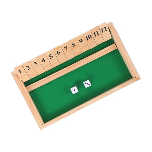 PERSELOSO Box Flip Schachspiel Holzbrettspiele Würfelbrettspiele Kleinkindbrettspiele Brettspiele Für Senioren Familienbrettspiele von PERSELOSO