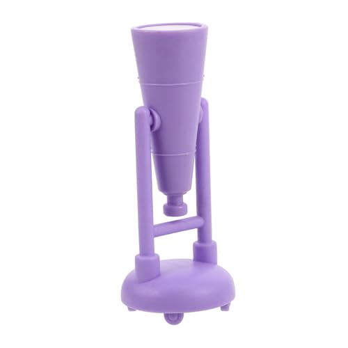 PERSELOSO Fernglas Für Puppenstubenmöbel Puppenhausverkleidung Miniatur-puppenhauszubehör Mini-puppenhauszubehör Miniaturmöbel DIY Puppenhausmöbel Teleskopstütze Plastik Violett von PERSELOSO