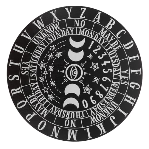 PERSELOSO Holz Esoterik Divinationsbrett mit Geschnitztem Muster Dekoratives Wicca Altar Zubehör Großes Antwortbrett aus Kiefernholz Geeignet für Tarot Wahrsagerei und Meditation PERSELOSO Holz Esoterik Divinationsbrett mit Geschnitztem Muster Dekoratives Wicca Altar Zubehör Großes Antwortbrett aus Kiefernholz Geeignet für Tarot Wahrsagerei und Meditation von PERSELOSO