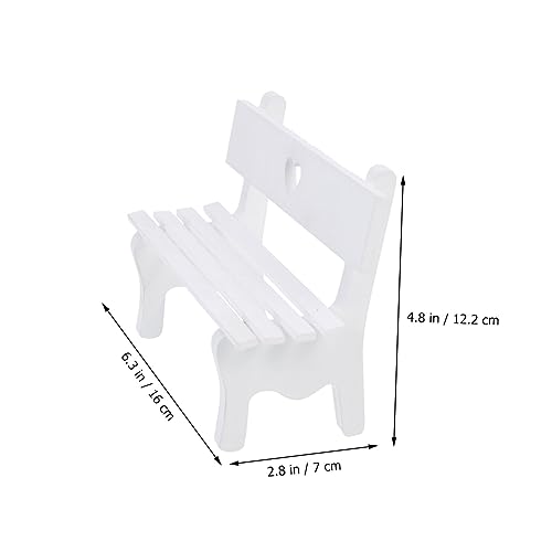 PERSELOSO Miniatur Holzstuhl Dekor Holzbank Puppenhaus Möbel Mini Modell für Dekoration und Fotografie Requisiten Realistisches Design Handgefertigt Liebevolle Form PERSELOSO Miniatur Holzstuhl Dekor Holzbank Puppenhaus Möbel Mini Modell für Dekoration und Fotografie Requisiten Realistisches Design Handgefertigt Liebevolle Form von PERSELOSO