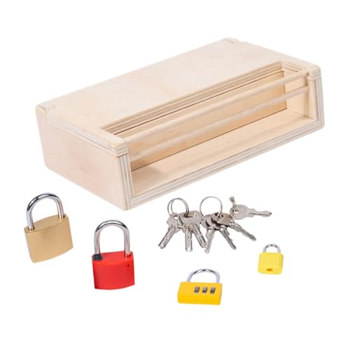 PERSELOSO Montessori Holz Schloss Lernspielzeug mit Bunten Schlüsseln für Kleinkinder Ab Jahr Pädagogisches Aktivitätsset Feinmotorik und Kreativität Robustes Material Geschenk PERSELOSO Montessori Holz Schloss Lernspielzeug mit Bunten Schlüsseln für Kleinkinder Ab Jahr Pädagogisches Aktivitätsset Feinmotorik und Kreativität Robustes Material Geschenk von PERSELOSO