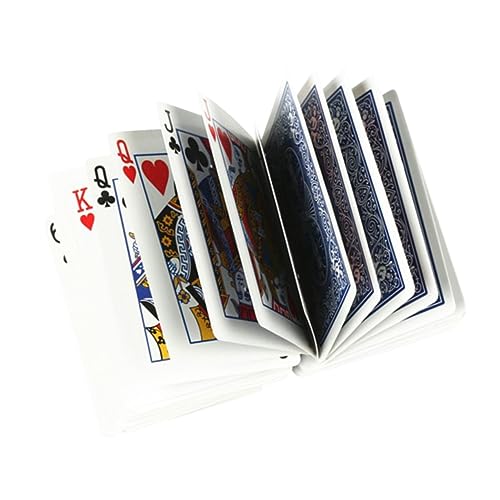 PERSELOSO Requisitenkarten Amusement Unterhaltung Zaubertrick enchantimal Playing Cards Poker Deck Poker Sets Deck of Cards Spielkarte Poker Cards Trickkarten Stütze Leistungskarten Blue von PERSELOSO