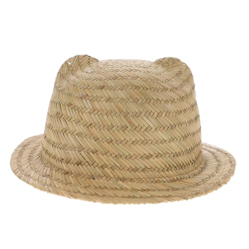 PERSELOSO Strohhut Für Strandhut Für Cowboyhut Für Kleinkinder Strandhut Für Kleinkinder Bauernhofhut Cowboy-hut Bauernhut Jugend-cowboy-hut -cowboyhut Olive Green Stroh von PERSELOSO