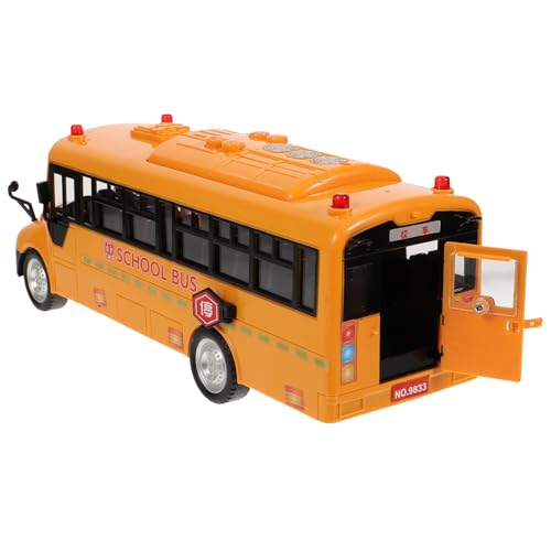 PERSELOSO Trägheitsauto für kinderspielzeug gilbe hühner Toys Kid Toys Auto Schulbus -Spielzeugbus -Bus- Plastik Yellow von PERSELOSO