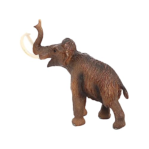 PERSELOSO wolliges Mammut Statuenpuppe Modell Einer Tierfigur multifunktionaler Kühlschrank Tonne plastiktiere für saurier tierisches Simulationstierspielzeug PVC von PERSELOSO