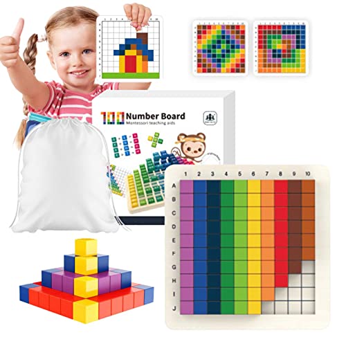 PERTID Tangram Puzzle | Tangram 100-teiliges Puzzle für Kinder | Russische 3D-Blöcke für Kleinkinder von 3 bis 10 Jahren, bunte russische Blöcke mit Aufbewahrungstasche, Geschenk für Cipliko-Spielzeug von PERTID