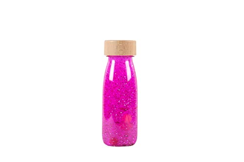 PETIT BOUM – Float Sensory Bottle in Pink EIN Mikrokosmos in jeder Flasche Entdecken, zuhören und Lernen Sinnesstimulation Sensorische Flaschen für Kinder von PETIT BOUM