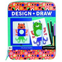 PETIT COLLAGE 8754456 Design & Draw Activity Kit Monster von PETIT COLLAGE