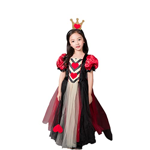 Halloween Mädchen Puffy Dress Hexenkostüme Halloween Hexenkostüm Set Mädchen Halloween Party Kostüme für 3-12 Jahre Halloween Karneval Cosplay Set 17 von PEWRESLORS