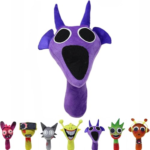 PFENGNAI Sprunki Plush Toy,Music Game Sprunki Characters Plush Doll,Funny Sprunki Plushies for Games Fans,Super Soft Collectible Stuffed Toy,Birthday Halloween Christmas for Friends (Durple-b) von PFENGNAI