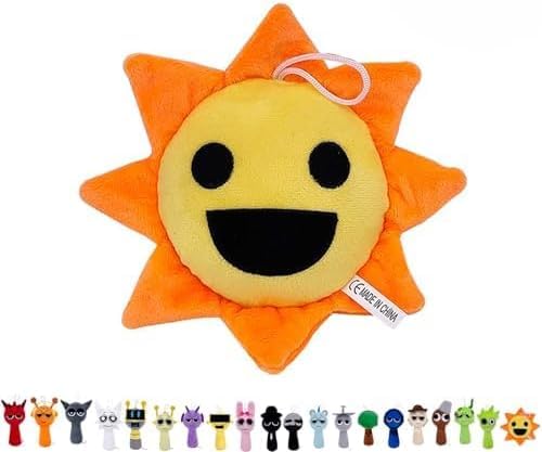 PFENGNAI Sprunki Plush Toy,Music Game Sprunki Characters Plush Doll,Funny Sprunki Plushies for Games Fans,Super Soft Collectible Stuffed Toy,Birthday Halloween Christmas for Friends (Mr Sun) von PFENGNAI