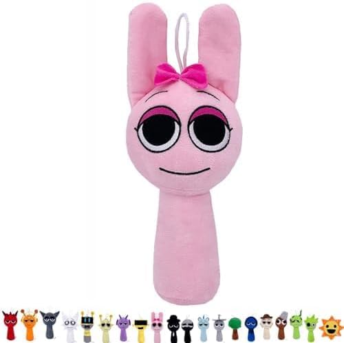 PFENGNAI Sprunki Plush Toy,Music Game Sprunki Characters Plush Doll,Funny Sprunki Plushies for Games Fans,Super Soft Collectible Stuffed Toy,Birthday Halloween Christmas for Friends (Pinki) von PFENGNAI