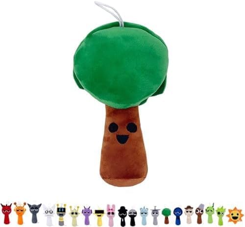 Sprunki Plush Toy,Music Game Sprunki Characters Plush Doll,Funny Sprunki Plushies for Games Fans,Super Soft Collectible Stuffed Toy,Birthday Halloween Christmas for Friends (Mr Tree) von PFENGNAI