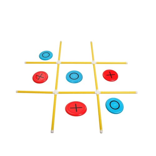 PFKXQBXC Tic Tac Toe-Spiel, Riesiges, Lustiges Tic Tac Toe-Spiel for Den Garten Oder Die Rasenfläche for Familienfeiern, Tragbares Gartenspiel, Kein Zusammenbau Erforderlich von PFKXQBXC