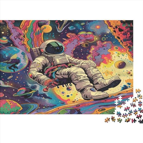 Astronaut 1000 Teile Puzzles Erwachsene Geschicklichkeitsspiel Für Die Ganze Familie Geburtstag Lernspiel Home Decor Stress Relief 1000pcs (75x50cm) von PFYWZJDDTTBD