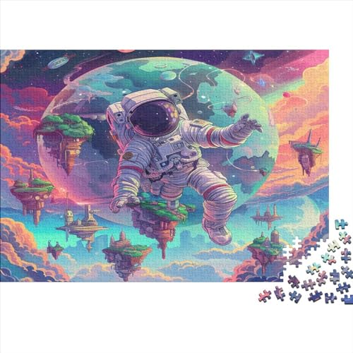 Astronaut 500 Teile Puzzles Erwachsene Wohnkultur Educational Game Geburtstag Family Challenging Games Entspannung Und Intelligenz 500pcs (52x38cm) von PFYWZJDDTTBD