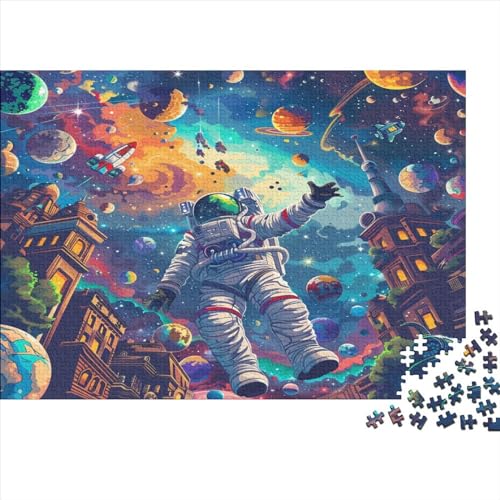 Astronaut 500 Teile Puzzles Für Erwachsene Family Challenging Games Home Decor Educational Game Geburtstag Stress Relief Toy 500pcs (52x38cm) von PFYWZJDDTTBD