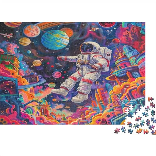 Astronaut Puzzle Erwachsene 500 Teile Lernspiel Family Challenging Games Moderne Wohnkultur Geburtstag Stress Relief Toy 500pcs (52x38cm) von PFYWZJDDTTBD