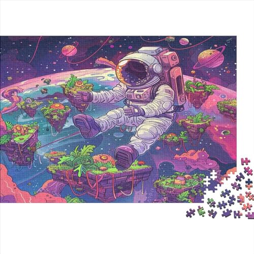 Astronaut Puzzles Erwachsene 500 Teile Lernspiel Geburtstag Moderne Wohnkultur Family Challenging Games Stress Relief 500pcs (52x38cm) von PFYWZJDDTTBD