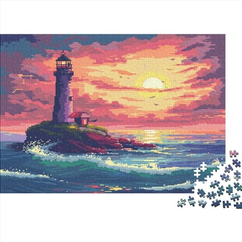 Leuchttürme an der Küste 500 Teile Erwachsene Puzzles Family Challenging Games Lernspiel Geburtstag Home Decor Entspannung Und Intelligenz 500pcs (52x38cm) von PFYWZJDDTTBD