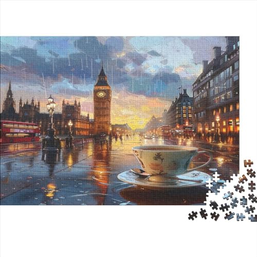 Londoner Stadt Für Erwachsene Puzzle 500 Teile Geburtstag Family Challenging Games Educational Game Wohnkultur Stress Relief 500pcs (52x38cm) von PFYWZJDDTTBD